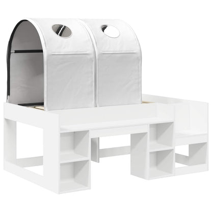 vidaXL Bed with Tunnel 4 pcs White Engineered Wood