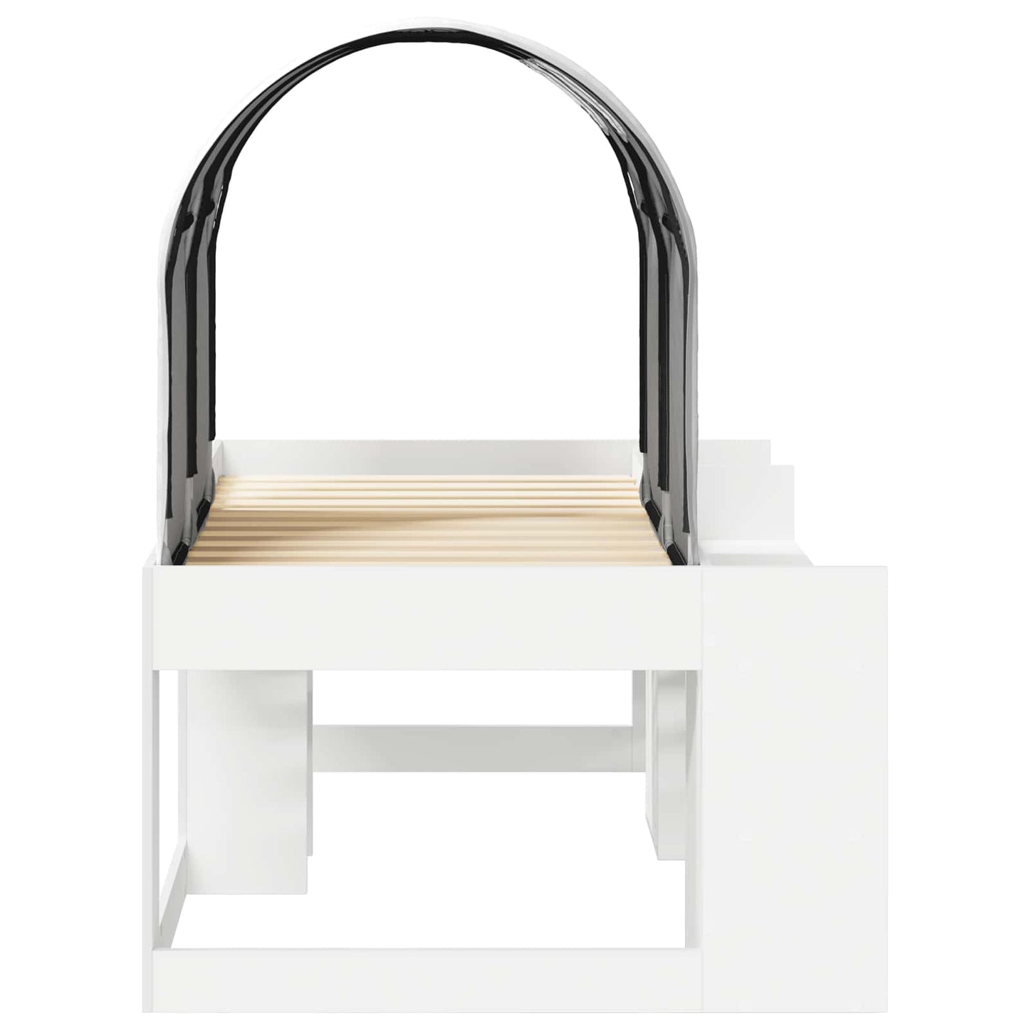 vidaXL Bed with Tunnel 4 pcs White Engineered Wood