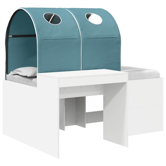 vidaXL Bed with Tunnel 3 pcs Artisian Oak and Light Blue