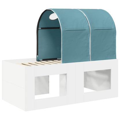 vidaXL Bed with Tunnel 4 pcs Artisian Oak and Light Blue