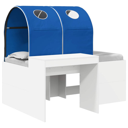 vidaXL Bed with Tunnel 3 pcs Artisian Oak and Blue Engineered Wood
