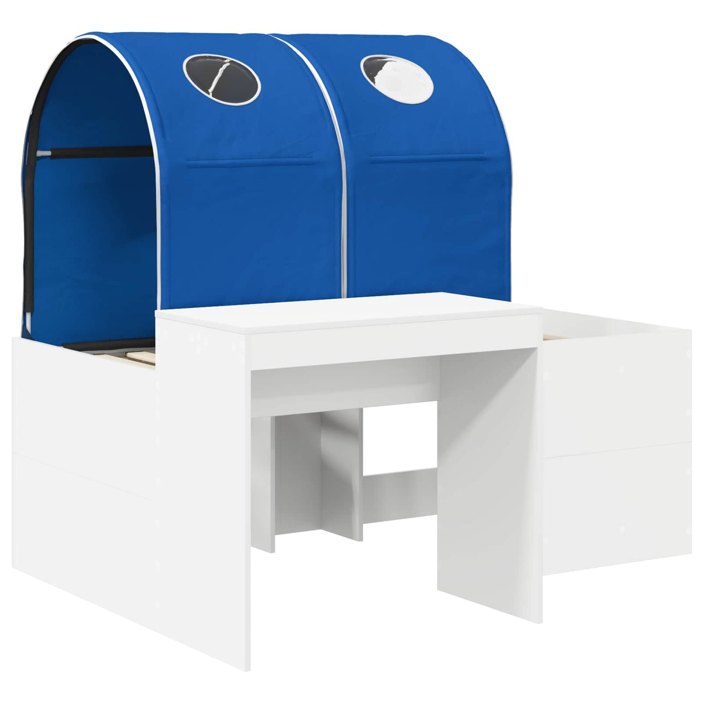 vidaXL Bed with Tunnel 3 pcs Artisian Oak and Blue Engineered Wood