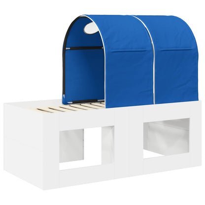 vidaXL Bed with Tunnel 3 pcs Artisian Oak and Blue Engineered Wood