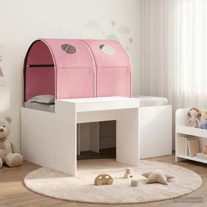 vidaXL Bed with Tunnel 3 pcs Artisian Oak and Pink Engineered Wood