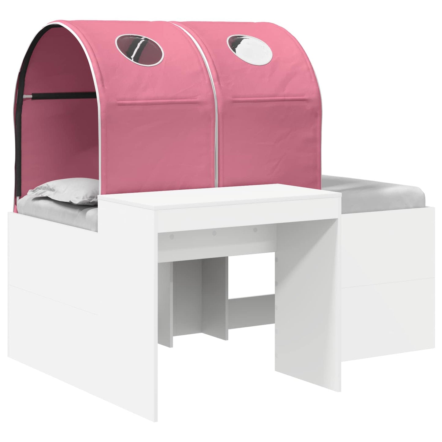 vidaXL Bed with Tunnel 3 pcs Artisian Oak and Pink Engineered Wood