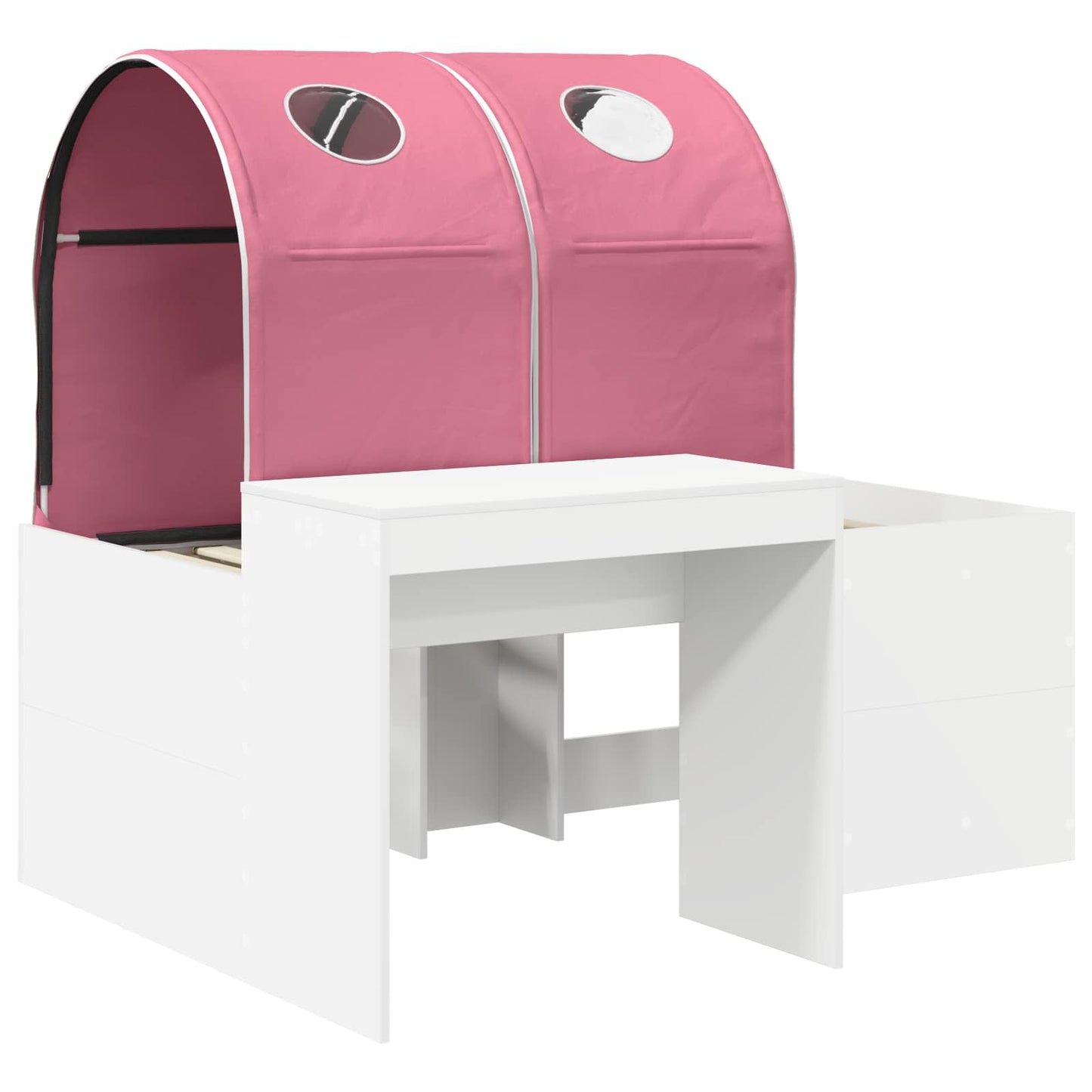 vidaXL Bed with Tunnel 3 pcs Artisian Oak and Pink Engineered Wood