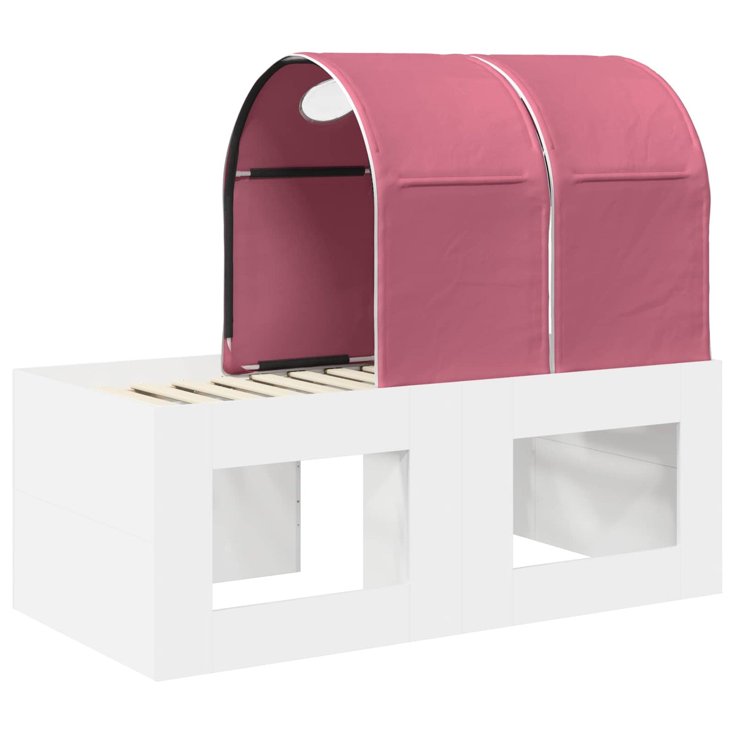 vidaXL Bed with Tunnel 3 pcs Artisian Oak and Pink Engineered Wood