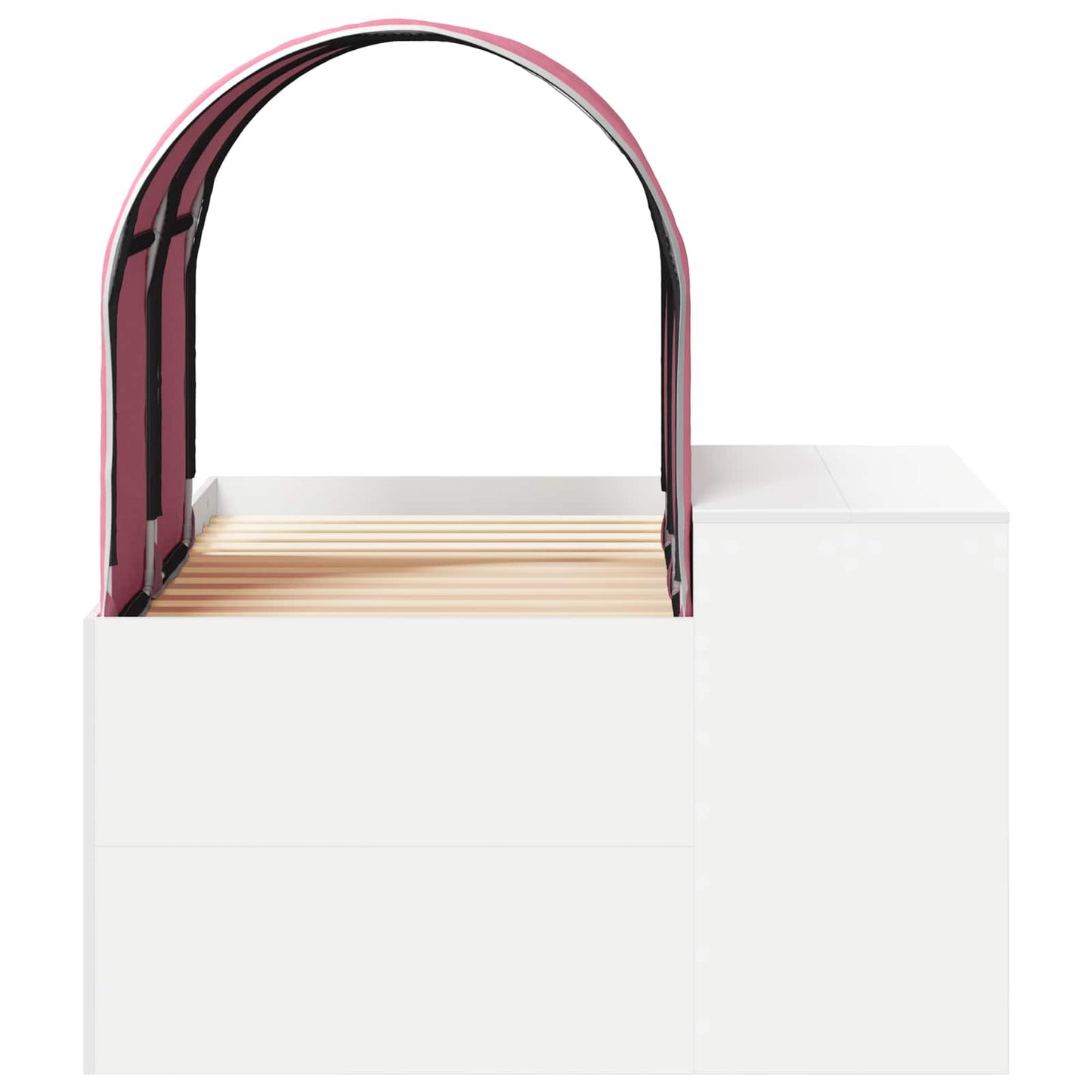 vidaXL Bed with Tunnel 3 pcs Artisian Oak and Pink Engineered Wood