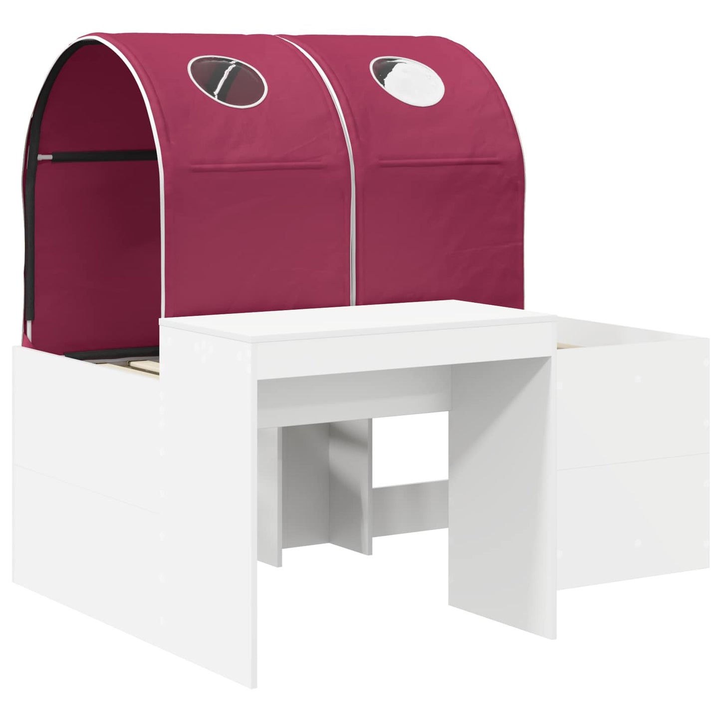 vidaXL Bed with Tunnel 3 pcs Artisian Oak and Red Engineered Wood