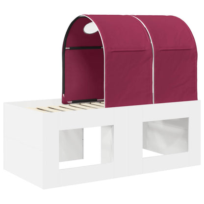 vidaXL Bed with Tunnel 3 pcs Artisian Oak and Red Engineered Wood