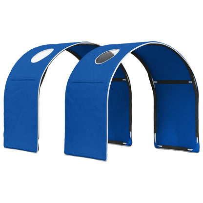 vidaXL Bed with Tunnel 3 pcs Sonoma Oak and Blue Engineered Wood