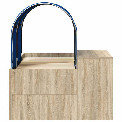 vidaXL Bed with Tunnel 3 pcs Sonoma Oak and Blue Engineered Wood
