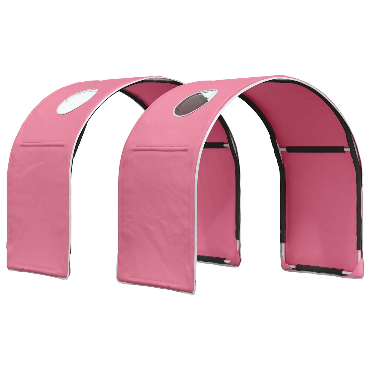 vidaXL Bed with Tunnel 3 pcs Sonoma Oak and Pink Engineered Wood