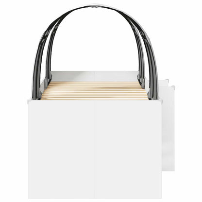 vidaXL Bed with Tunnel 3 pcs White Engineered Wood