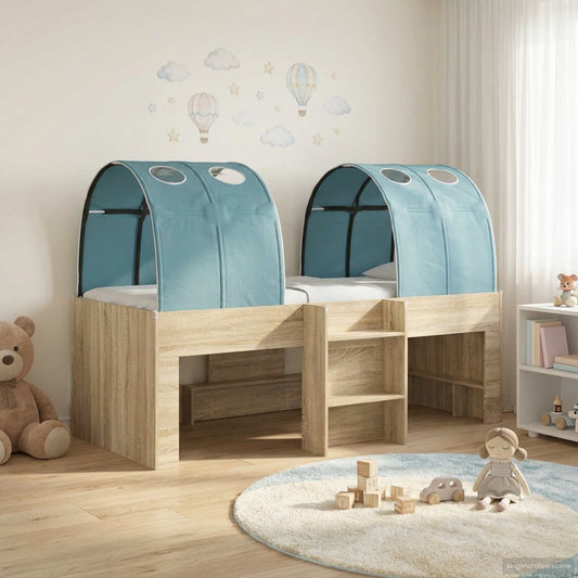 vidaXL Kids'High Bed Frame with Tunnel 3 pcs Engineered Wood