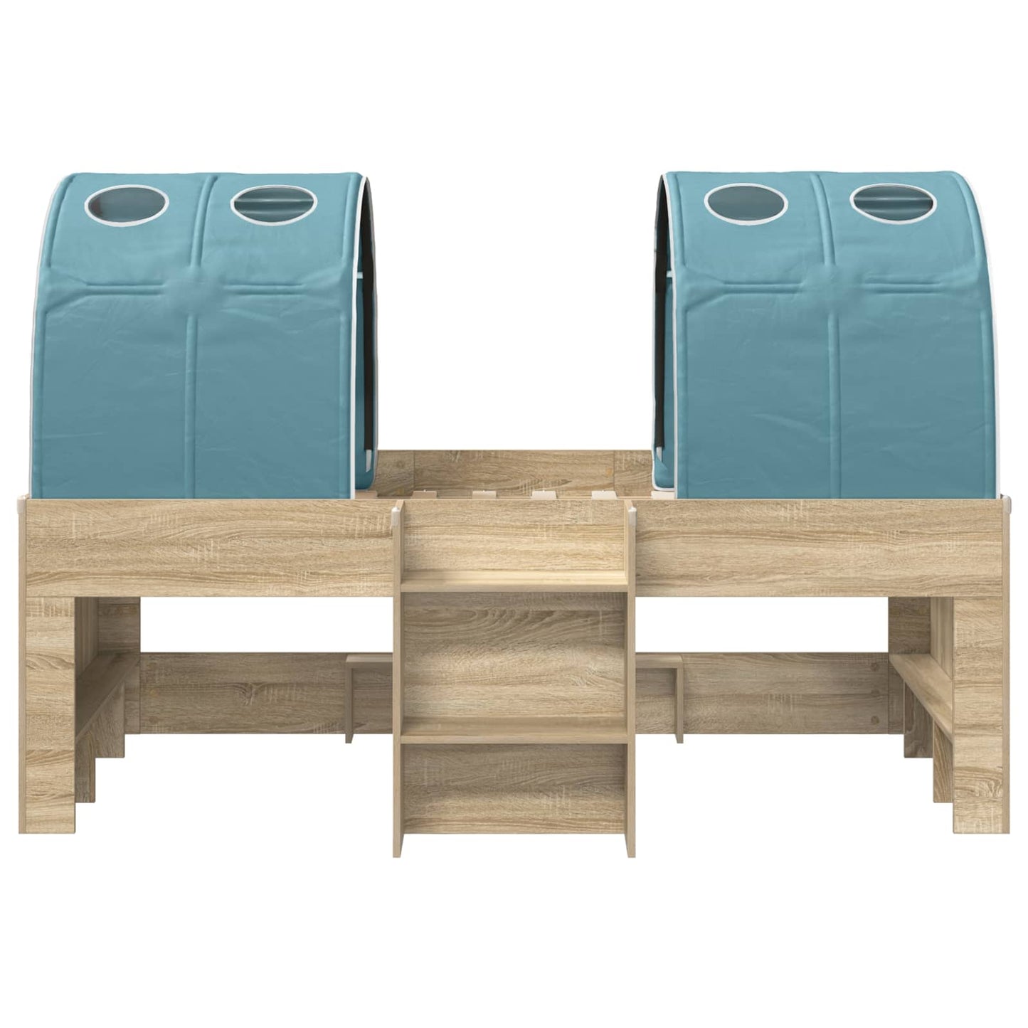 vidaXL Kids'High Bed Frame with Tunnel 3 pcs Engineered Wood