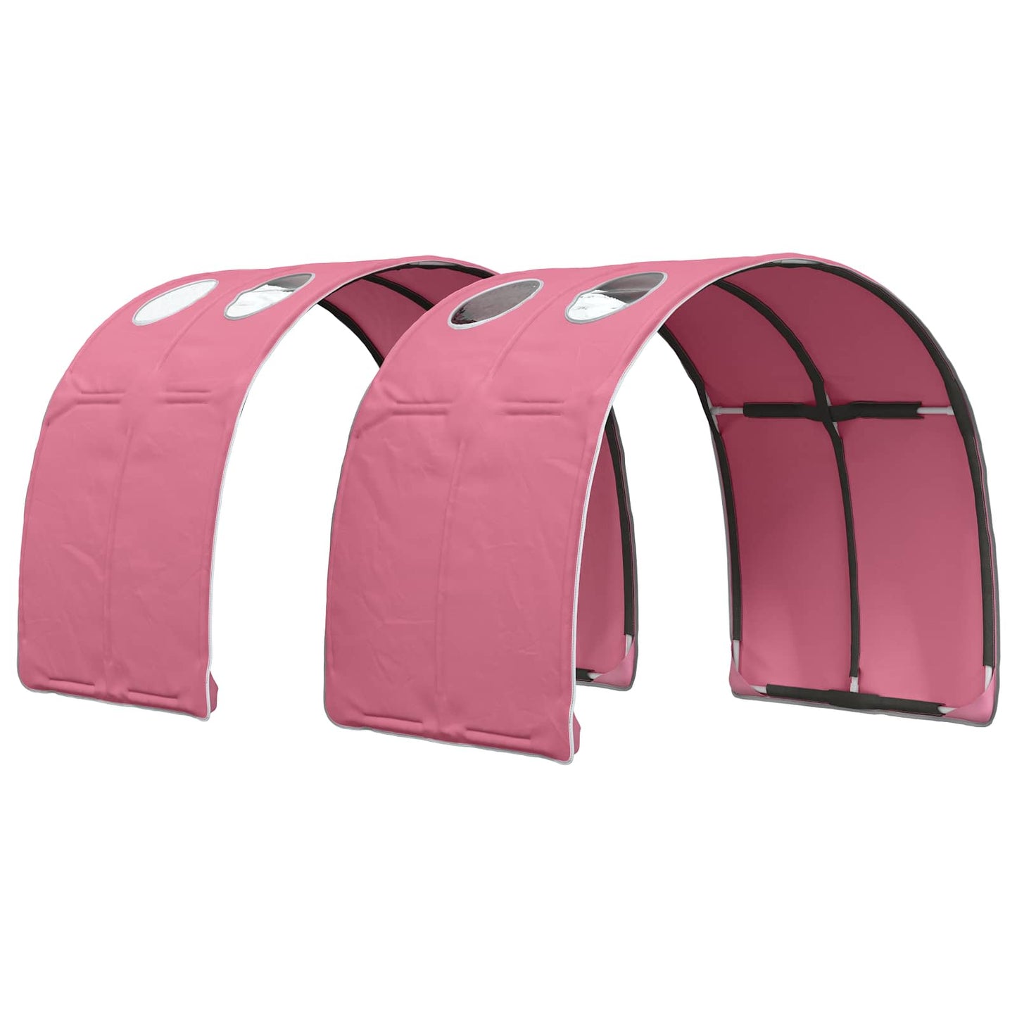 vidaXL Kids'High Bed Frame with Tunnel Sonoma Oak and Pink