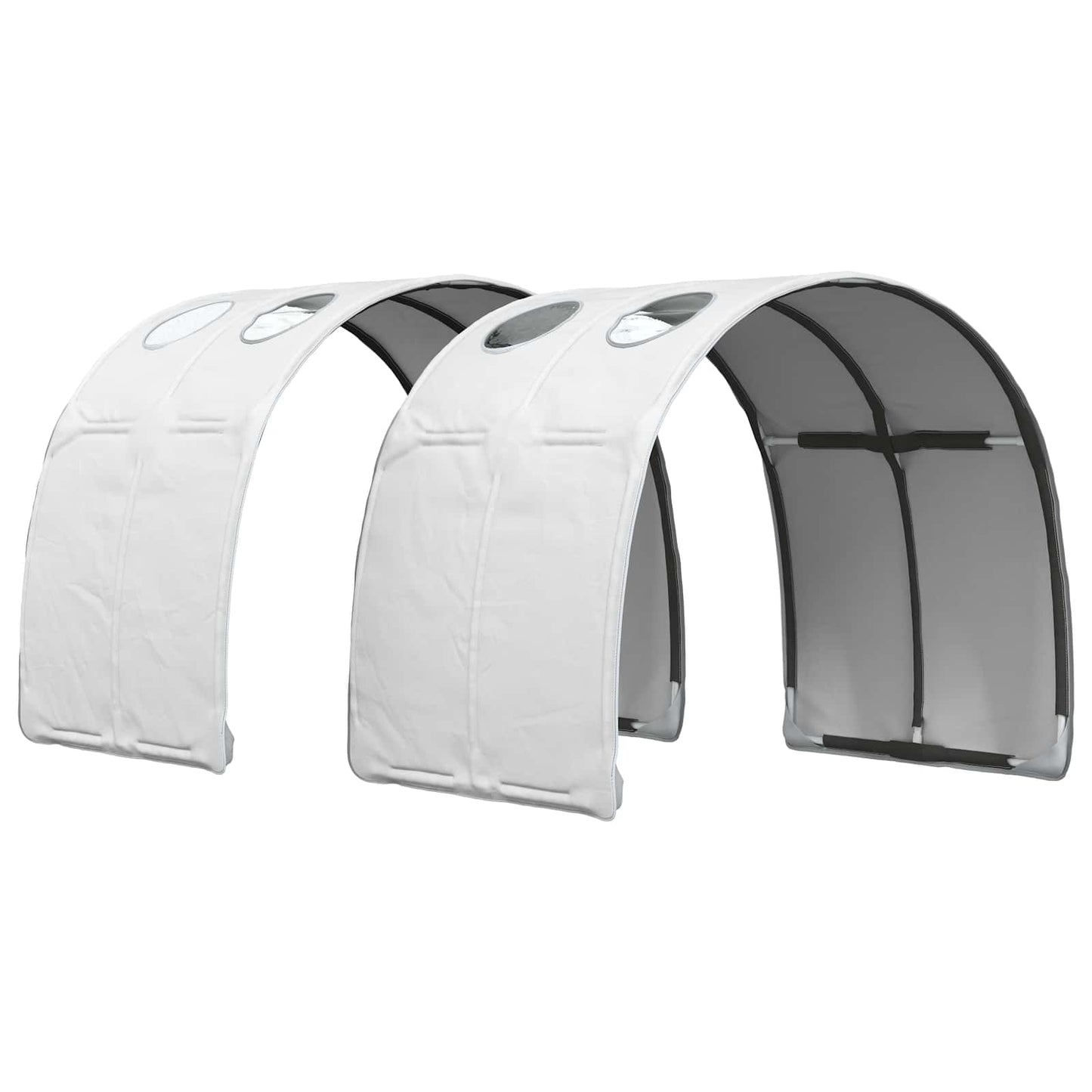 vidaXL Kids'High Bed Frame with Tunnel 3 pcs Sonoma Oak and white