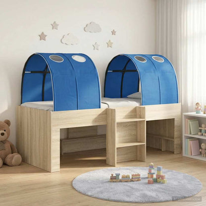 vidaXL Bed with Tunnel 3 pcs Sonoma and Blue Engineered Wood