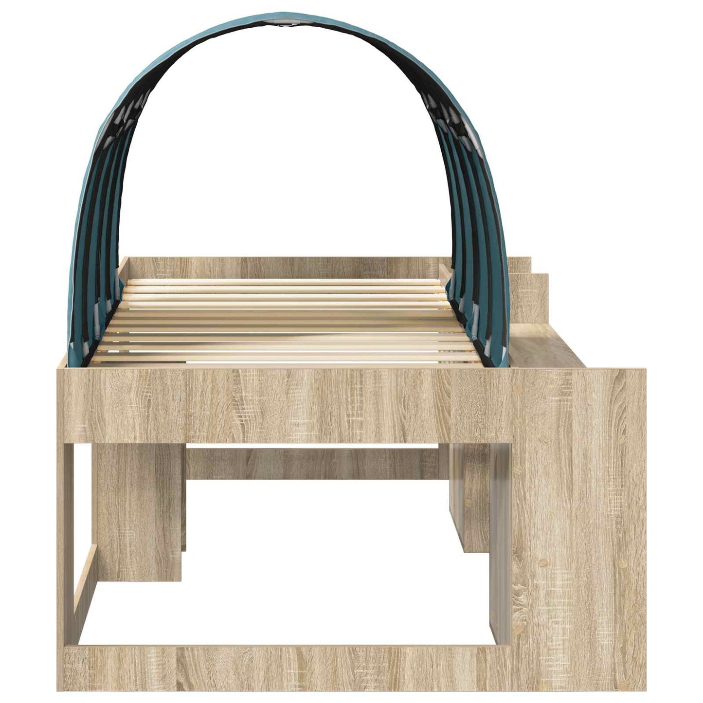 vidaXL Bed with Tunnel 3 pcs Sonoma Oak and Light Blue Engineered Wood