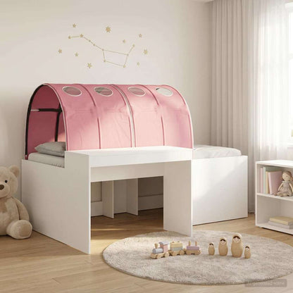 vidaXL Bed with Tunnel 3 pcs Artisian Oak and Pink Engineered Wood