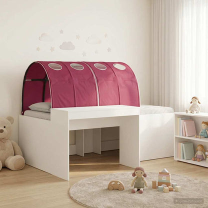 vidaXL Bed with Tunnel 3 pcs Artisian Oak and Red Engineered Wood