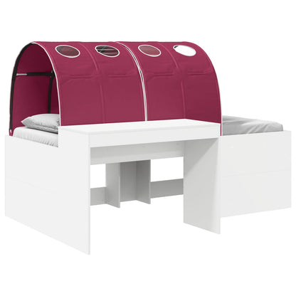 vidaXL Bed with Tunnel 3 pcs Artisian Oak and Red Engineered Wood