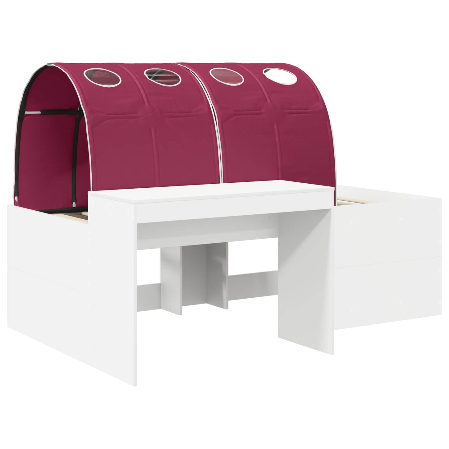 vidaXL Bed with Tunnel 3 pcs Artisian Oak and Red Engineered Wood
