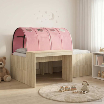 vidaXL Bed with Tunnel 3 pcs Sonoma Oak and Pink Engineered Wood