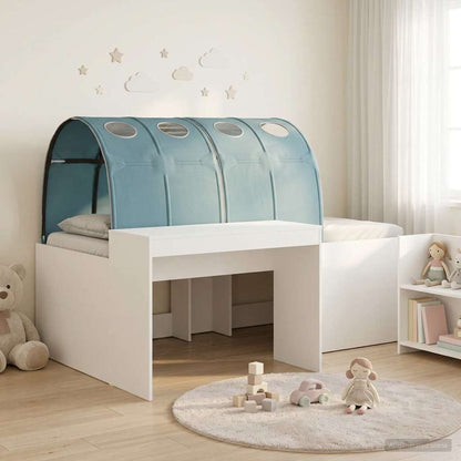 vidaXL Bed with Tunnel 3 pcs Artisian Oak and Light Blue