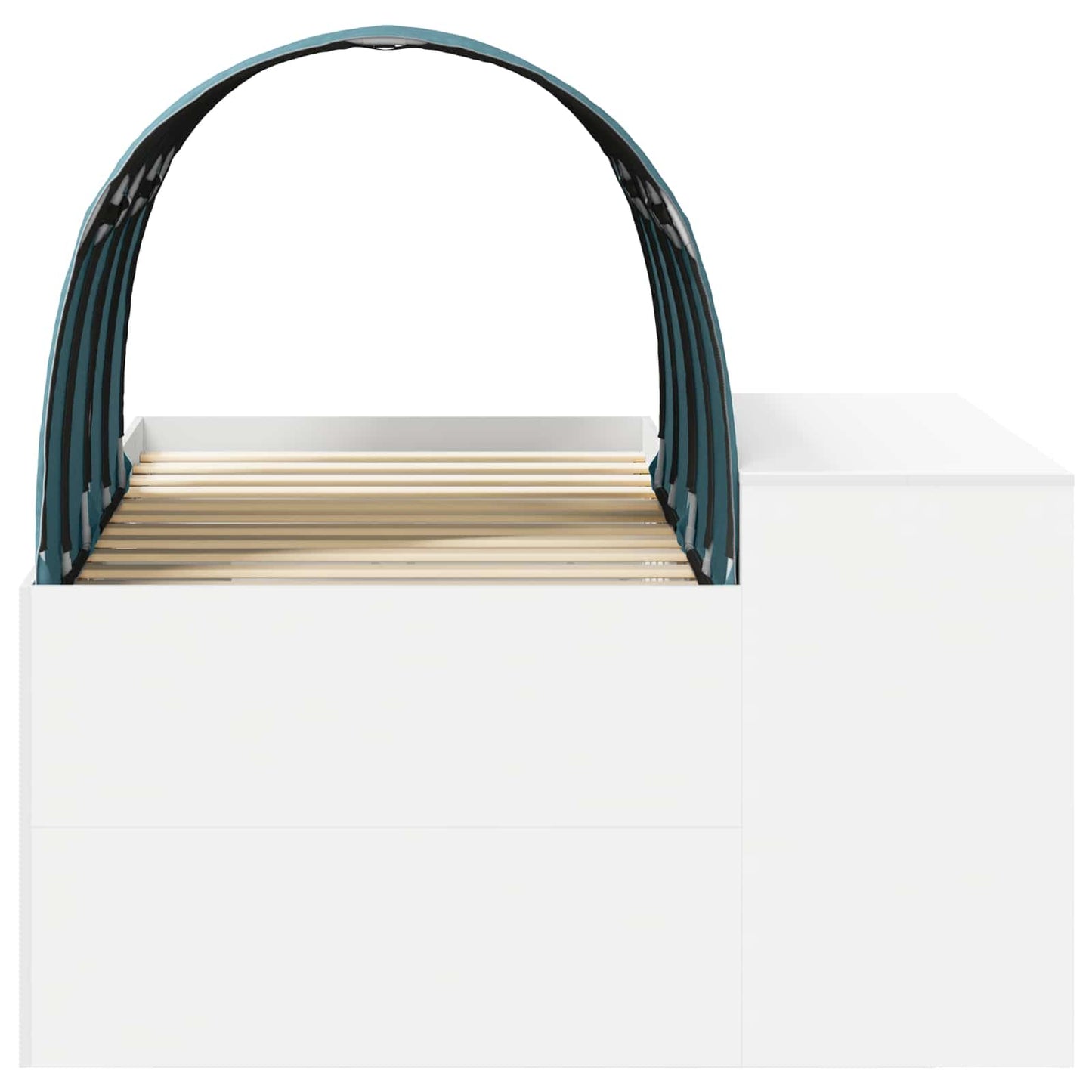 vidaXL Bed with Tunnel 3 pcs Artisian Oak and Light Blue