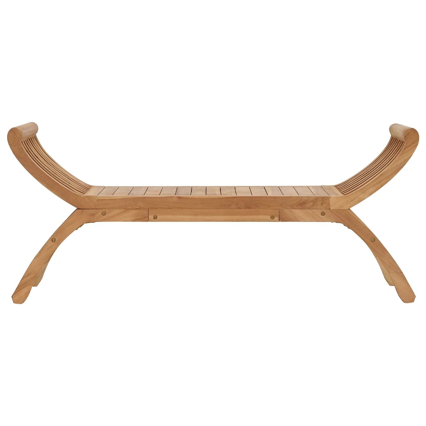 vidaXL Garden Bench 2 -Seater 126 cm Solid Teak Wood Natural
