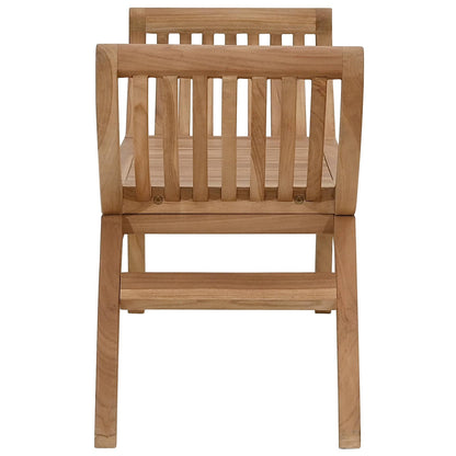vidaXL Garden Bench 2 -Seater 126 cm Solid Teak Wood Natural
