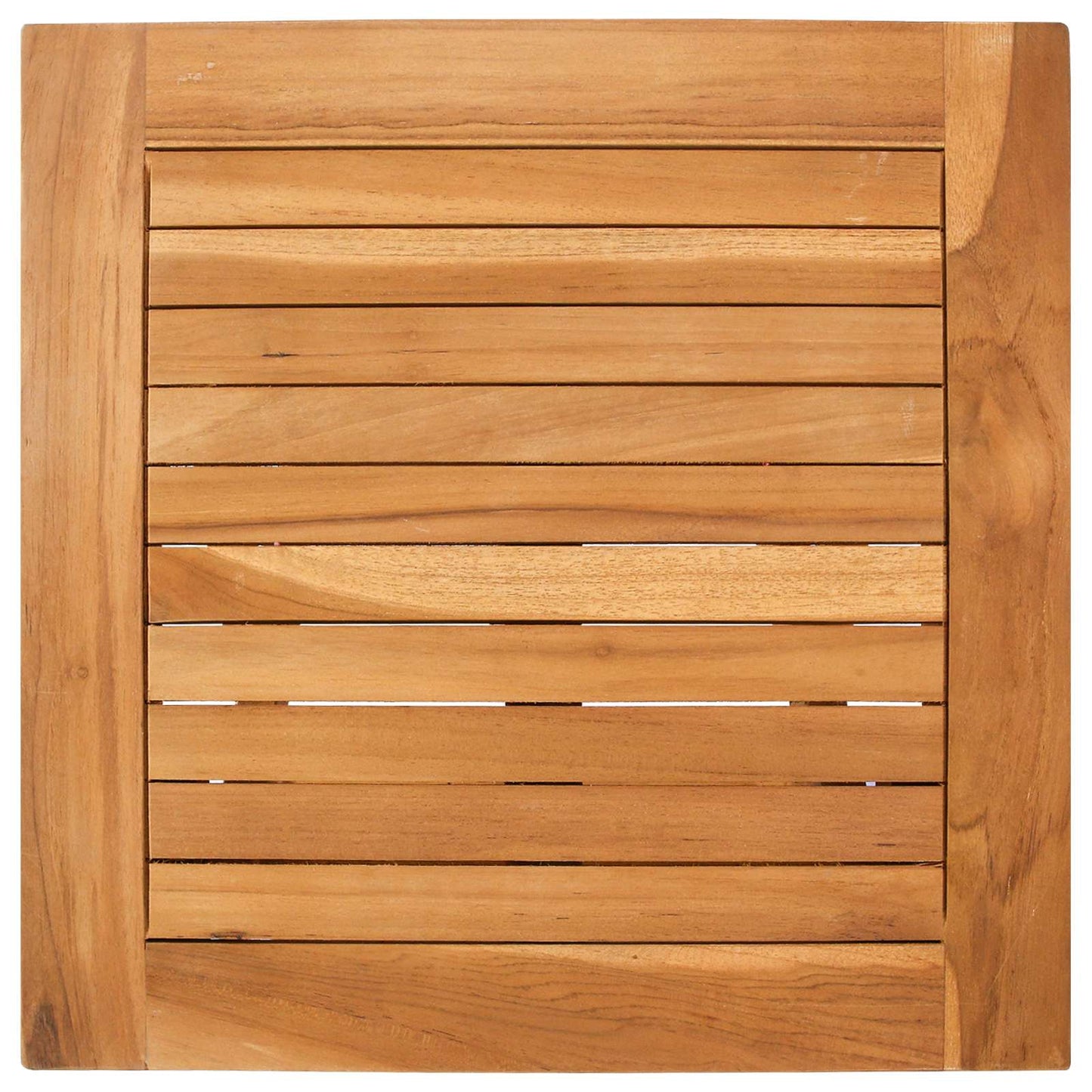 vidaXL Sun Lounger with Table Solid Teak Wood Brown