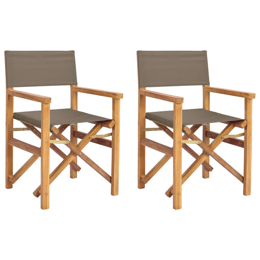 vidaXL Director Chair 100% Polyester Solid-Teak