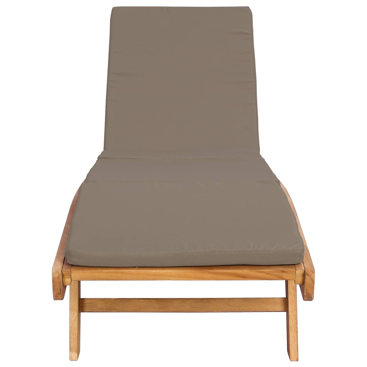 vidaXL Sun Lounger Brown and Taupe Polyester
