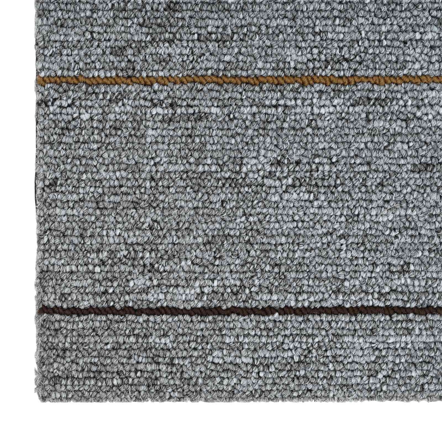 vidaXL Carpet Tile Light Grey with Stripes 50 x 50 cm 36 pcs