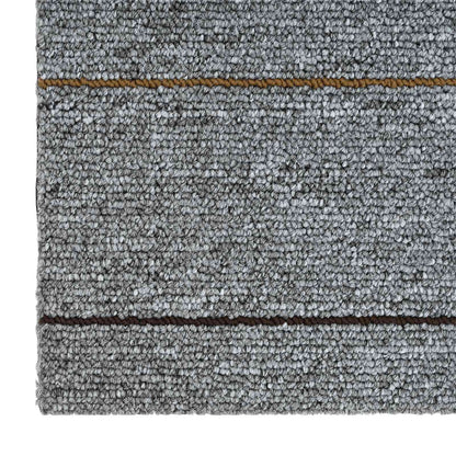 vidaXL Carpet Tile Light Grey with Stripes 50 x 50 cm 36 pcs