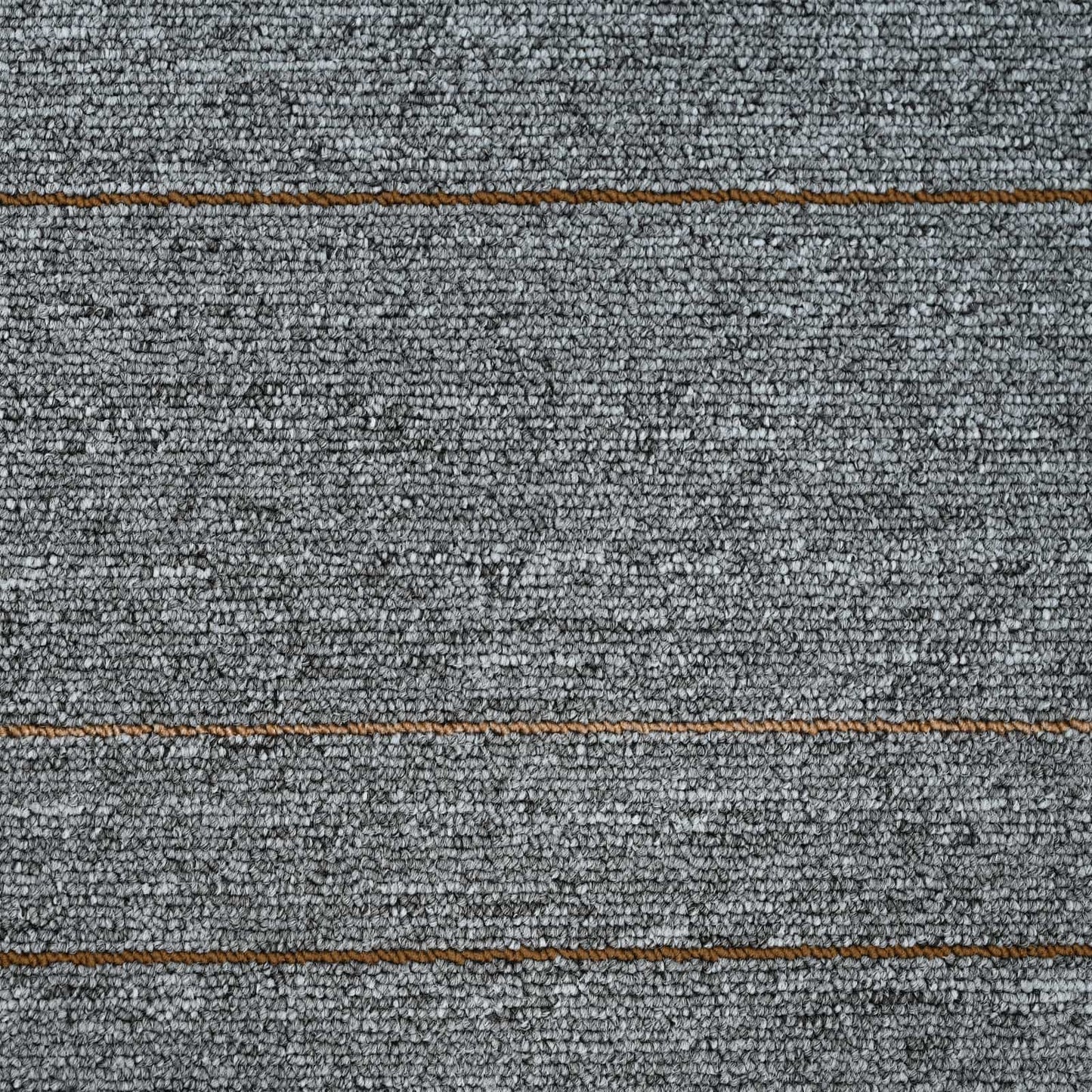 vidaXL Carpet Tile Light Grey with Stripes 50 x 50 cm 36 pcs