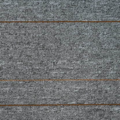 vidaXL Carpet Tile Light Grey with Stripes 50 x 50 cm 36 pcs