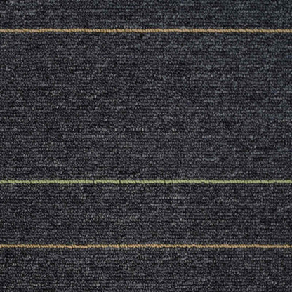 vidaXL Carpet Tile Dark Grey with Stripes 50 x 50 cm 4 pcs