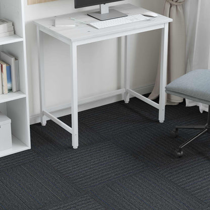 vidaXL Carpet Tile Medium Grey with Stripes 50 x 50 cm 4 pcs