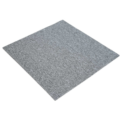 vidaXL Carpet Tile Light Grey 50 x 50 cm 4 pcs PP and Bitumen
