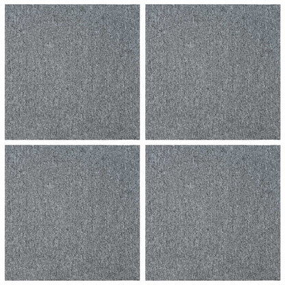 vidaXL Carpet Tile Light Grey 50 x 50 cm 4 pcs PP and Bitumen