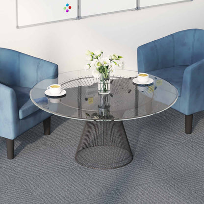 vidaXL Carpet Tile Light Grey 50 x 50 cm 20 pcs PP and Bitumen