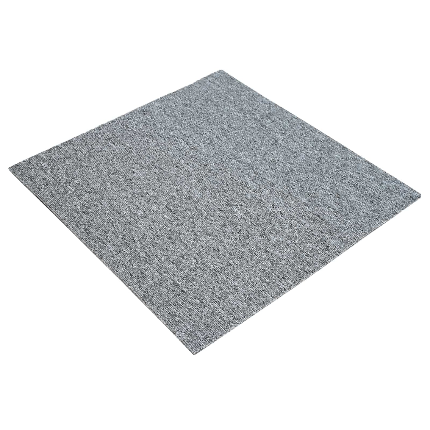 vidaXL Carpet Tile Light Grey 50 x 50 cm 36 pcs PP and Bitumen