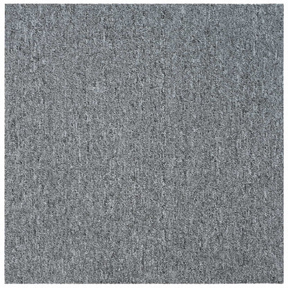 vidaXL Carpet Tile Light Grey 50 x 50 cm 36 pcs PP and Bitumen