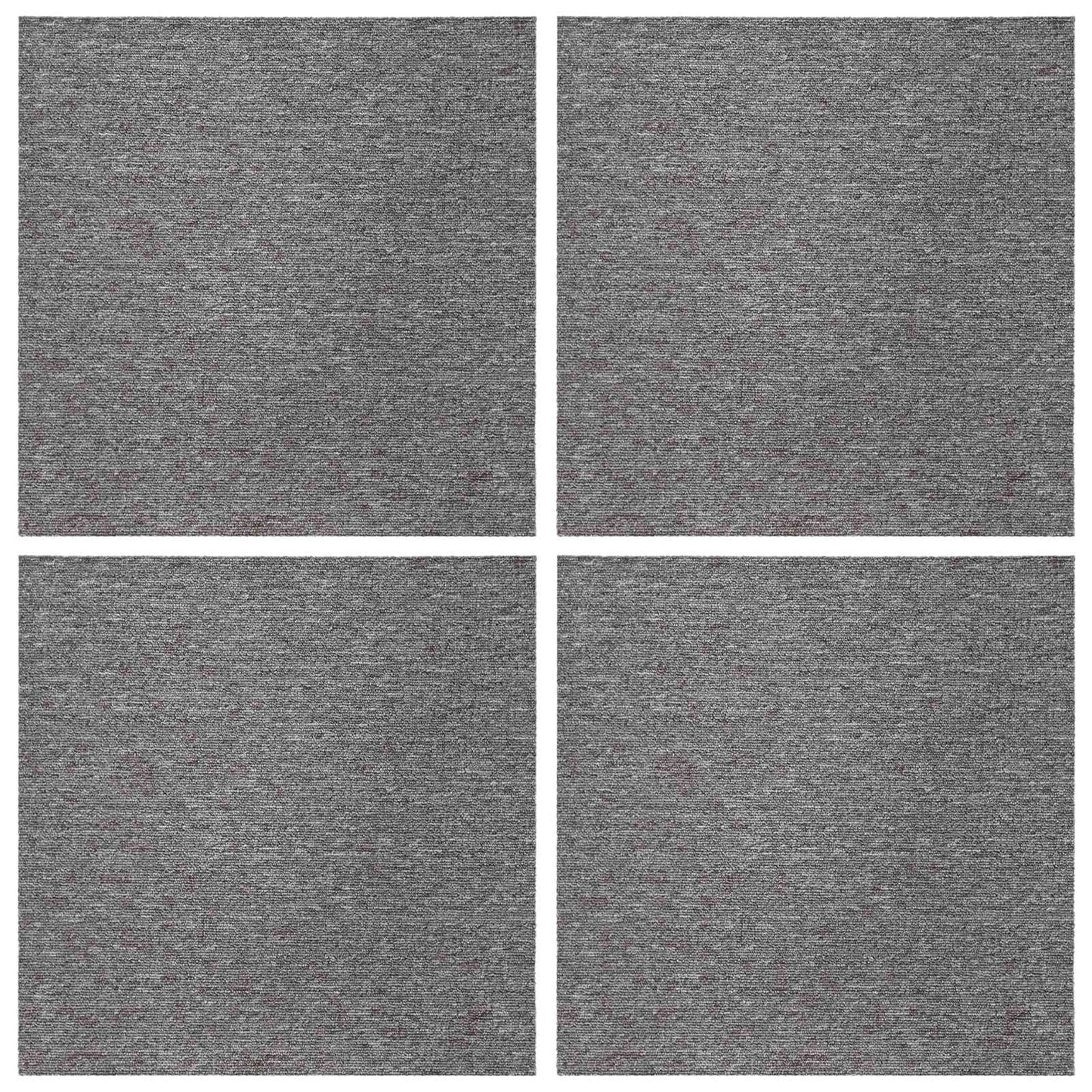 vidaXL Carpet Tile Brown 50 x 50 cm 4 pcs PP and Bitumen