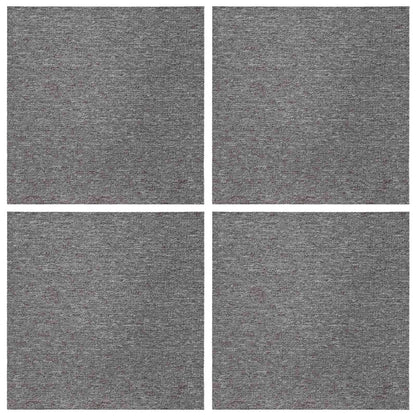 vidaXL Carpet Tile Brown 50 x 50 cm 4 pcs PP and Bitumen
