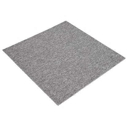 vidaXL Carpet Tile Brown 50 x 50 cm 20 pcs PP and Bitumen